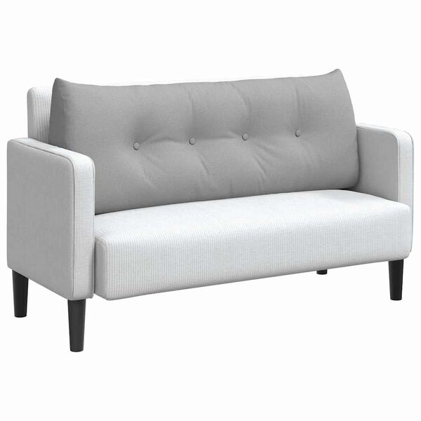 vidaXL Coussin de Dos Gris nuage 120 x 24 x 50 cm tissu