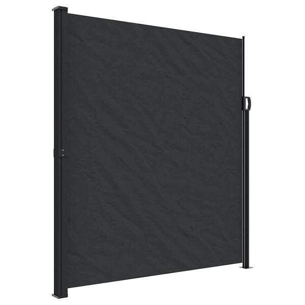vidaXL Auvent lat&eacute;ral r&eacute;tractable noir 220x300 cm