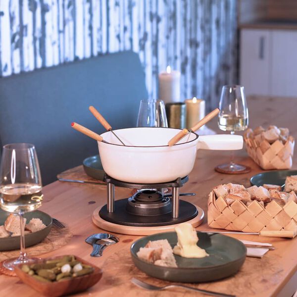 Livoo Ensemble &agrave; fondue traditionnel 2,6 L Blanc