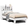 vidaXL Cadre de lit sans matelas blanc 75x190 cm bois de pin massif