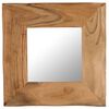 vidaXL Miroir cosm&eacute;tique 50x50 cm Bois solide d'acacia