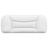 vidaXL Coussin de t&ecirc;te de lit Hvar blanc 100 cm similicuir