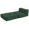 vidaXL Canap&eacute; modulaire vert 70x70x54 tissu