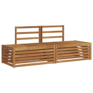 vidaXL Ensemble de canap&eacute;s d'ext&eacute;rieur 2 Pi&egrave;ce Naturel