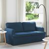 vidaXL Canap&eacute; 140cm Bleu M&eacute;tал