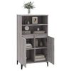 vidaXL Buffet haut Sonoma gris 60x36x110 cm Bois d'ingénierie