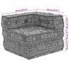 vidaXL Canap&eacute; d'angle modulable Gris clair 70 x 70 x 56 cm tissu