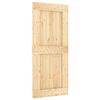 vidaXL Porte coulissante et kit de quincaillerie 90x210 cm pin massif