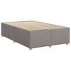 vidaXL Cadre de lit sans matelas taupe 120x190 cm tissu