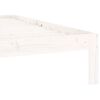 vidaXL Cadre de lit sans matelas blanc bois de pin massif 100x200 cm