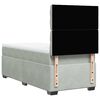 vidaXL Sommier &agrave; lattes de lit et matelas Gris clair 80x200 cm Velours