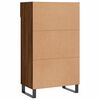 vidaXL Armoire &agrave; chaussures ch&ecirc;ne marron 60x35x105cm bois d'ing&eacute;nierie