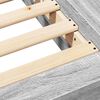 vidaXL Cadre de lit sans matelas sonoma gris 135x190 cm