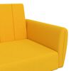 vidaXL Canap&eacute;-lit &agrave; 2 places Jaune Velours