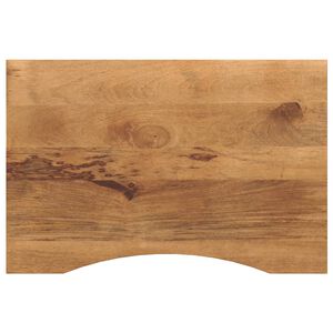 vidaXL Dessus de bureau avec courbe 90x60x2,5 cm manguier massif brut