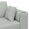 vidaXL Canap&eacute; avec coussin 3 pcs Gris clair Velours