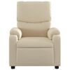 vidaXL Fauteuil inclinable de massage crème tissu