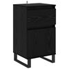 vidaXL Buffet Ch&ecirc;ne noir 35 x 40 x 70 cm Bois d'ing&eacute;nierie