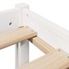 vidaXL Cadre de lit sans matelas blanc 140x200 cm bois de pin massif