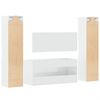 vidaXL Ensemble de meubles de salle de bain 4 pcs blanc brillant
