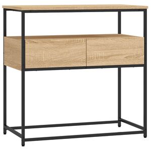 vidaXL Table console Ch&ecirc;ne Sonoma 75x40x75 cm Bois d'ing&eacute;nierie