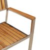 vidaXL Chaise de jardin 4 pcs Marron Bois de teck massif