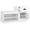 vidaXL Armoire &agrave; chaussures blanc 100x42x60 cm bois d'ing&eacute;nierie