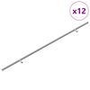 vidaXL Poign&eacute;e de cabinet 12 pc Argent&eacute; 700mm Acier inoxydable
