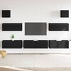 vidaXL Ensemble de meubles TV 7 pcs Noir Bois d'ing&eacute;nierie