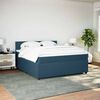 vidaXL Sommier &agrave; lattes de lit et matelas bleu 180x200 cm velours