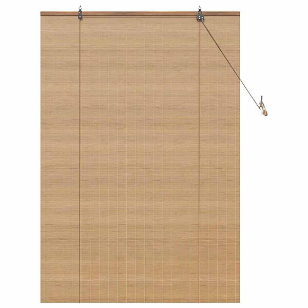 vidaXL Store enrouleur avec des rideaux Marron 100 x 160 cm Bambou
