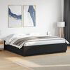 vidaXL Cadre de lit sans matelas noir 200x200 cm