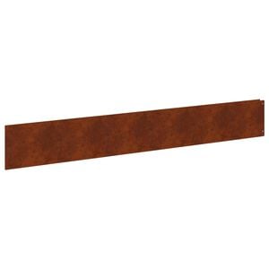 vidaXL Bordure de Pelouse 20 pcs 100 x 15 cm Acier Rouill&eacute;