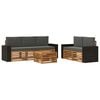 vidaXL Ensemble de canap&eacute;s d'ext&eacute;rieur 6 pc Naturel et Anthracite