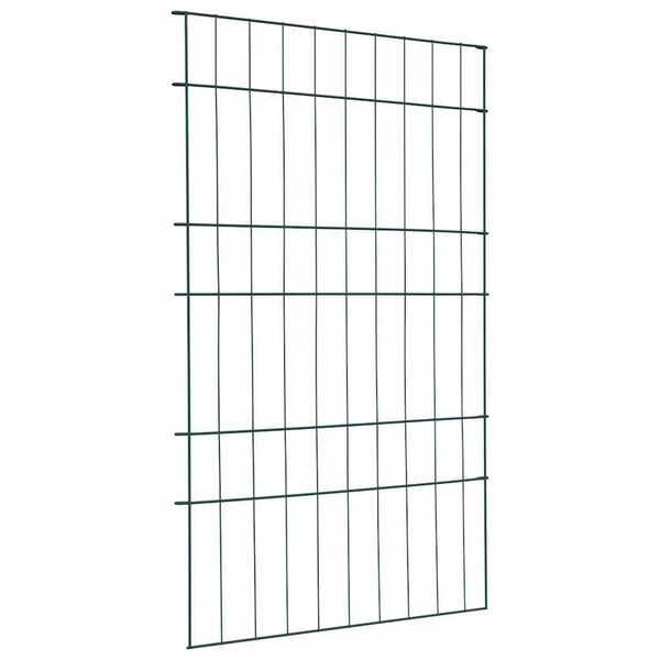 vidaXL Ensemble de cl&ocirc;ture de jardin 8 pcs Vert 50 x 80 cm Acier