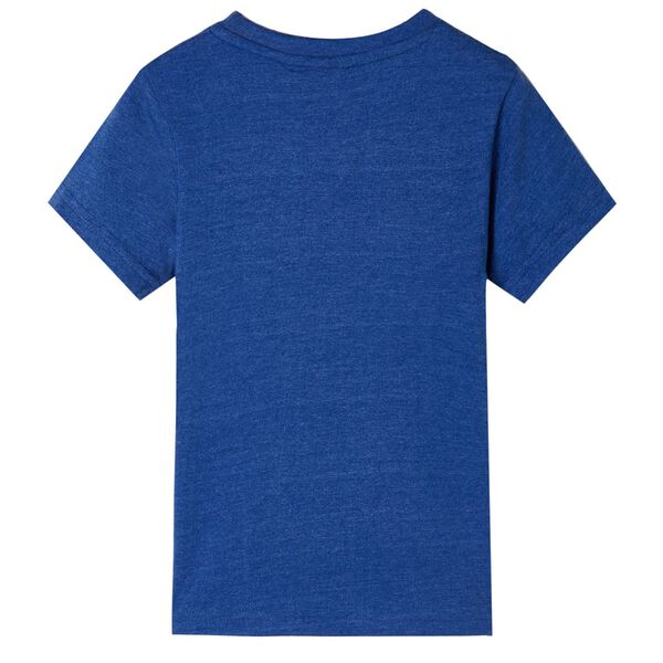 T-shirt pour enfants m&eacute;lange de bleu fonc&eacute; 128