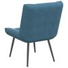 vidaXL Chaise de relaxation bleu 64x74x84 cm velours