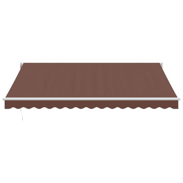 vidaXL Auvent r&eacute;tractable automatique marron 400x300 cm
