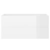 vidaXL Ensemble de meubles de salle de bain 2 pcs Blanc brillant