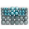 vidaXL Boules de No&euml;l 100 pcs turquoise 3 / 4 / 6 cm
