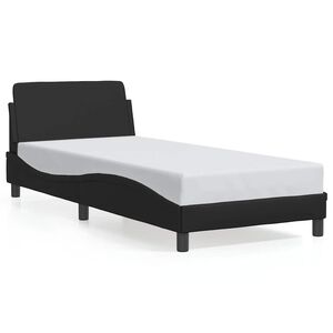 vidaXL Cadre de lit Dover noir 80x200 cm similicuir