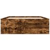 vidaXL Cadre de lit sans matelas ch&ecirc;ne fum&eacute; 135x190 cm