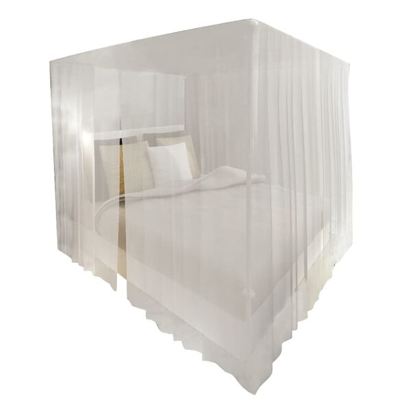 vidaXL Moustiquaire de lit carr&eacute; 3 ouvertures 2 pcs