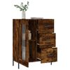 vidaXL Buffet ch&ecirc;ne fum&eacute; 69,5x34x90 cm bois d'ing&eacute;nierie