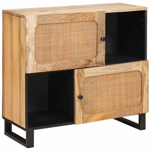 vidaXL Buffet Marron 80 x 33 x 75 cm Bois de mangue massif