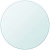 vidaXL Dessus de table ronde en verre tremp&eacute; 700 mm