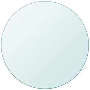 vidaXL Dessus de table ronde en verre tremp&eacute; 700 mm