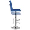 vidaXL Tabourets de bar lot de 2 bleu tissu