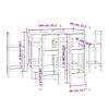 vidaXL Ensemble de bar 7 pcs Bois de pin massif