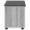 vidaXL Banc d'entr&eacute;e avec coussin Gris Sonoma 60 x 38 x 46 cm